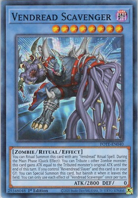 Vendread Scavenger NM (#2) POTE 1st Power of the Elements Yugioh | eBay