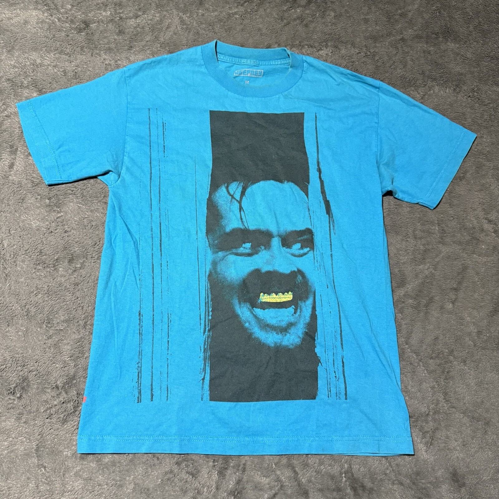 The Shining Jack Nicholson Horror Still Shinin’ Shirt Adult Blue Size Medium Men