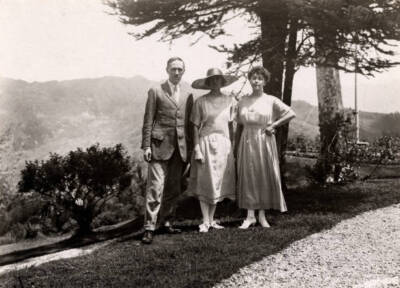 Major F M Bailey Mrs Bailey and Lady Cozens Hardy Bhutan 1922 Old Photo