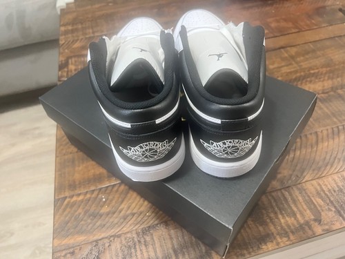 Nike Air Jordan 1 Halbschuhe weiß/schwarz - DS Größe 12M - Bild 7 von 11