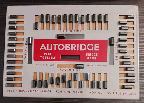 Vintage 1959 Autobridge Play Yourself Bridge Spiel KOMPLETTER Satz in Box - Bild 14 von 15