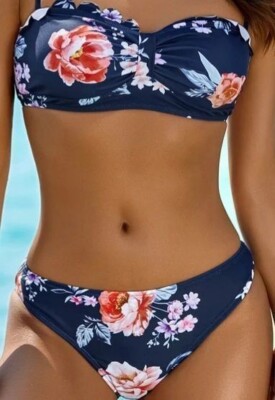 Bikini Badeanzug Set Tanga Badeanzug Push-up
