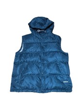 Armani Exchange Puffer Vest Hooded Teal Men s Size Large