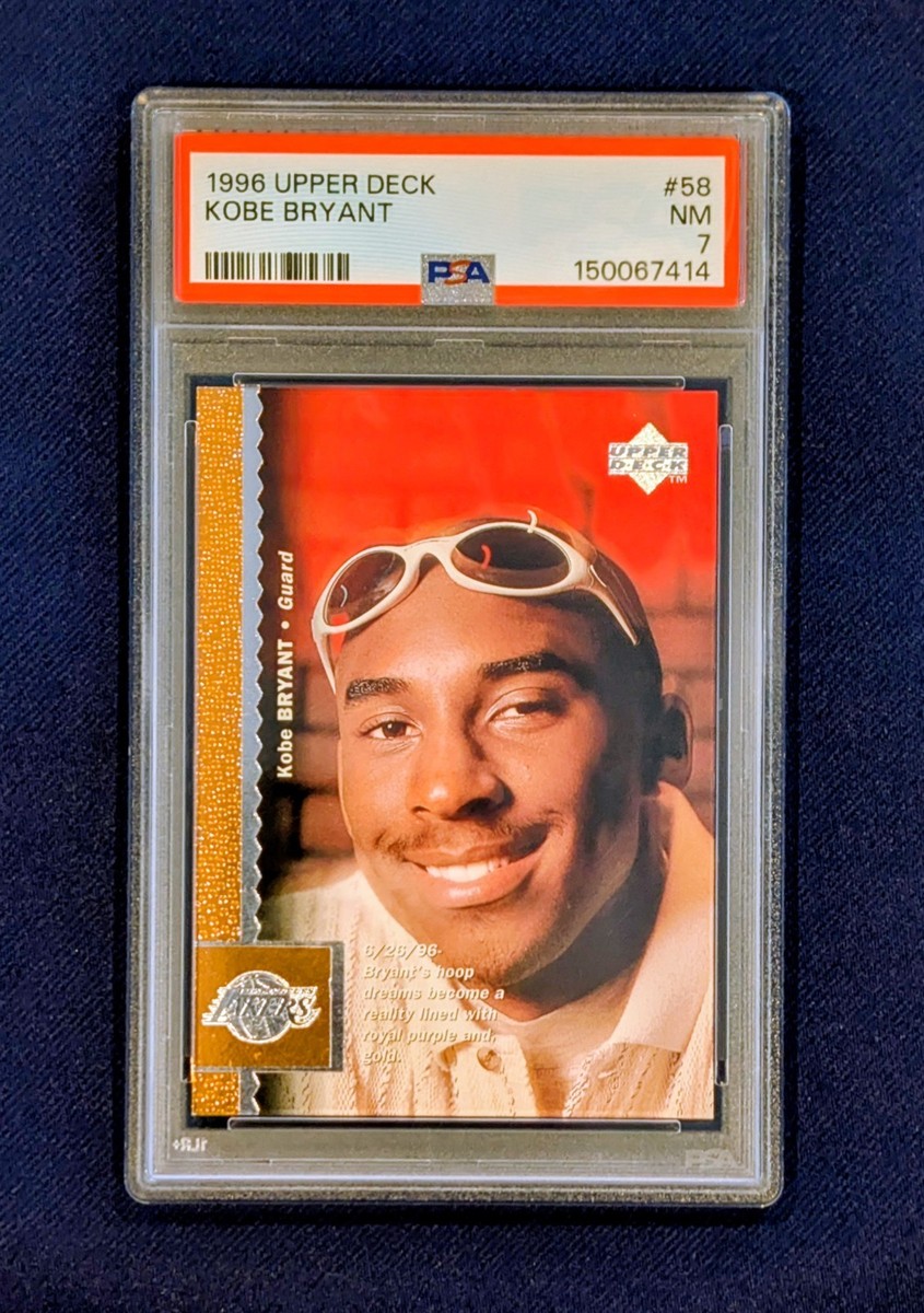 1996 Upper Deck Kobe Bryant Rookie #58 PSA 7 Los Angeles Lakers