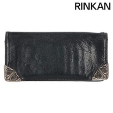 Chrome Hearts LNG SNGL FLD TIPS Single Fold Leather Wallet Purse Men's Used f6a3