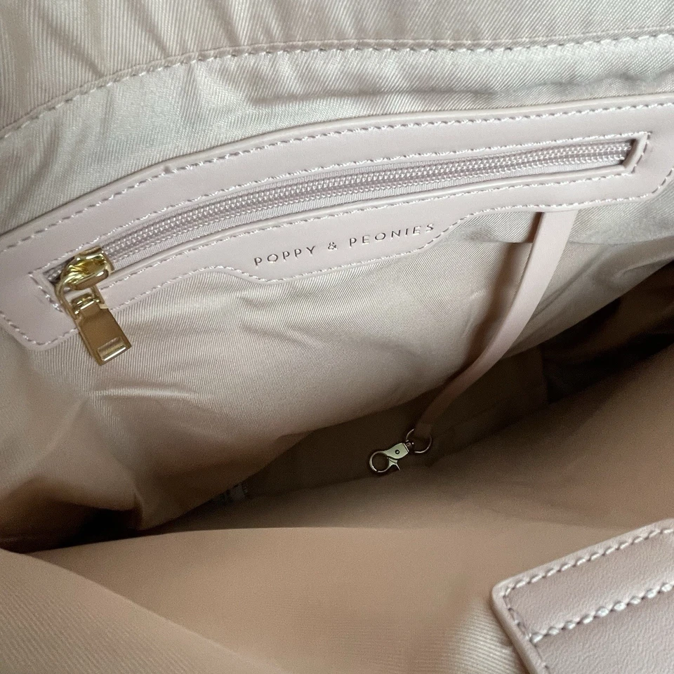 Poppy And Peonies Multitasker Tote In Black - Image 3 of 4