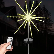 Solar Fireworks Lights for Outside, IP65 Waterproof Solar Sparkler Lights for...