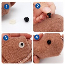 Large Safety Eyes for Amigurumi Crochet 18-30mm - 4 Sizes Stuffed Animal Eyes w