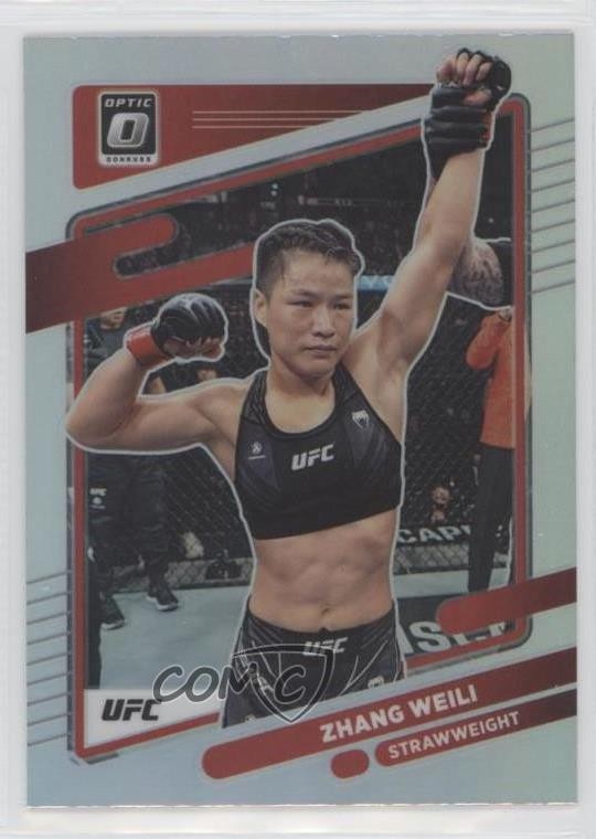 2022 Panini Donruss Optic UFC Holo Prizm Zhang Weili #100 0zz3