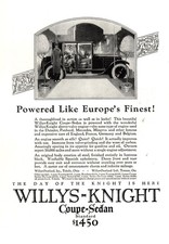1924 Willys Knight Coupe Sedan Powered Like Europes Finest Vintage Print Ad 1924 Willys Knight Coupe Sedan Powered Like Europes Finest Vintage Print Ad