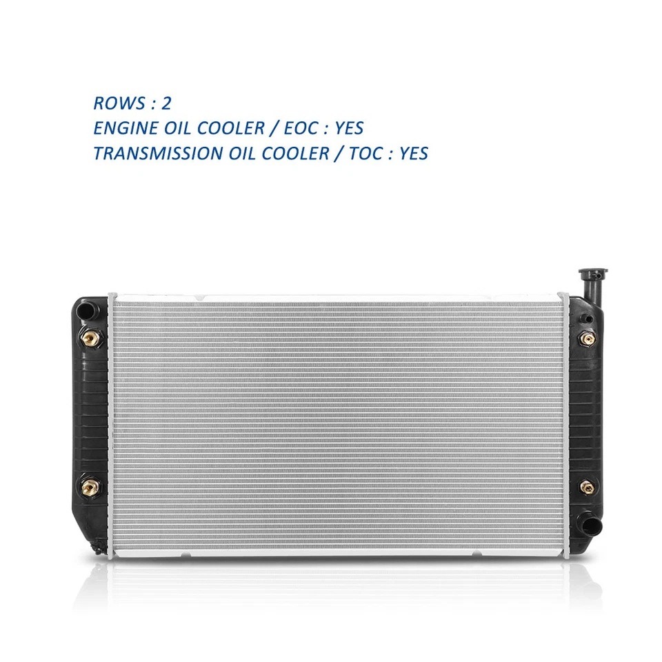 Radiador de refrigeración para camioneta 94-00 Chevy GMC C/K 2500 3500 Suburban 7,4 L DPI 1521 Foto 3 de 4