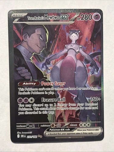 Team Rocket's Mewtwo ex 231/182 Sv10: Destined Rivals Holo