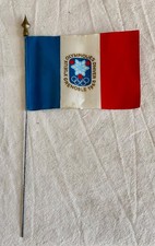 J.O GRENOBLE 1968 - ORTF - RARE ! Ecusson Patch tissus brodé 87 x 70 mm