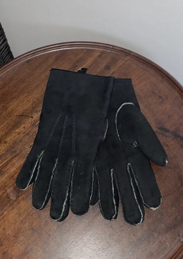 Genuine Leather Black Sheepskin Gloves Men’s Extra Large XL New