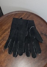 Image of Genuine Leather Black Sheepskin Gloves Men’s Extra Large XL New