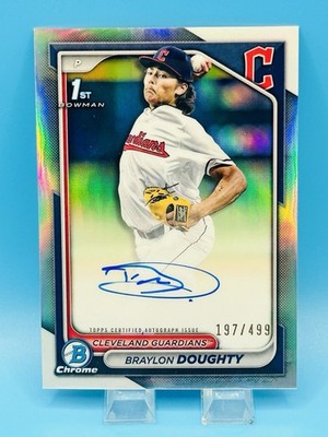 2024 Bowman Draft Chrome Prospect Auto BRAYLON DOUGHTY Refractor /499