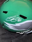 SAQUON BARKLEY SIGNED EAGLES KELLY GREEN SPEED REPLICA HELMET BECKETT  Witness