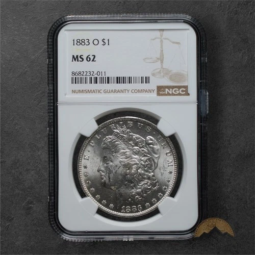 1883-O Silver Morgan Dollar $1 - NGC MS62 - New Orleans