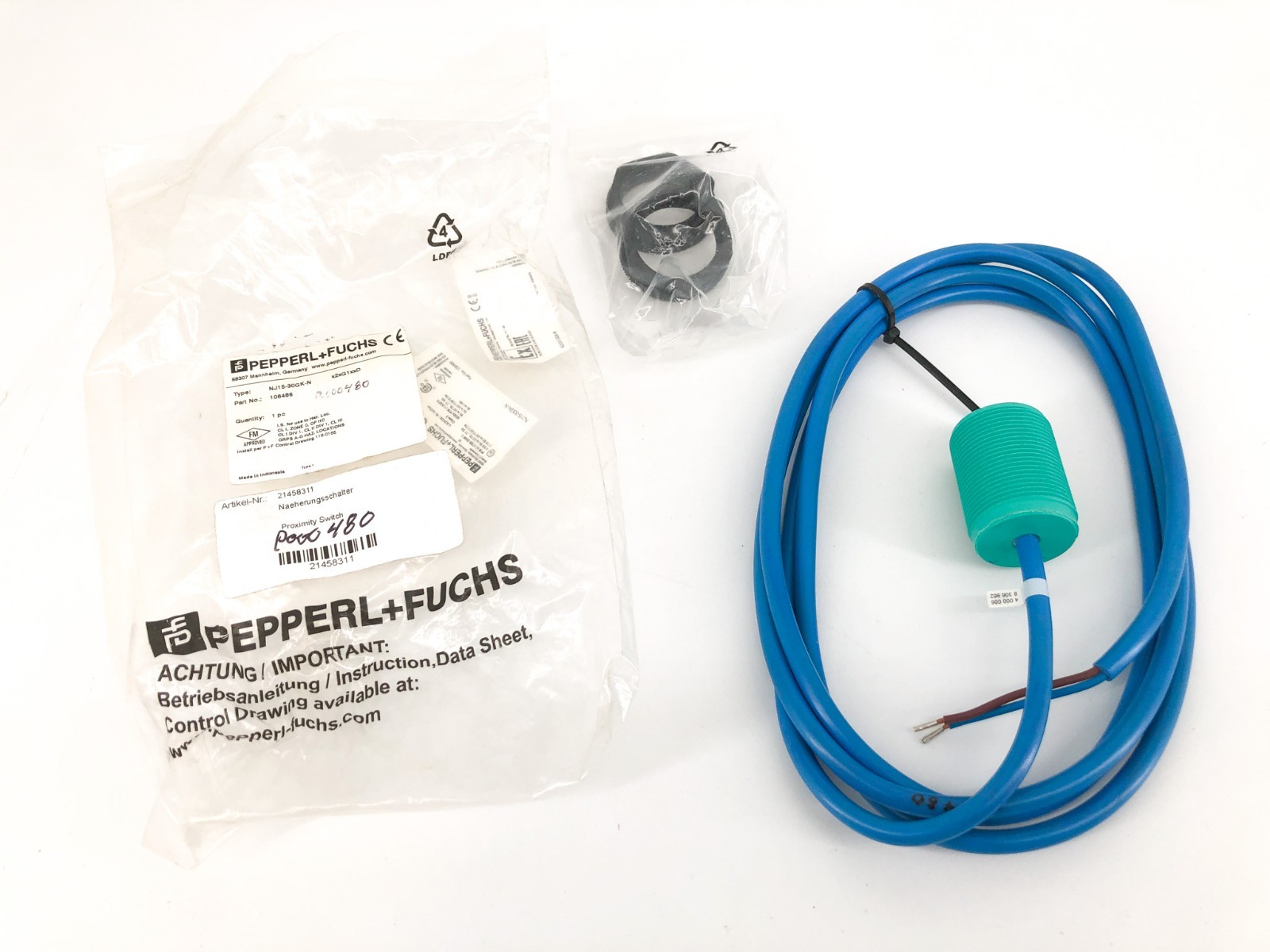New Pepperl+Fuchs NJ15-30GK-N Inductive Proximity Sensor 8.2VDC 106486