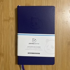 Purple A5 Daily Planner Undated Organizer with Goals, To-Do Journaling NEW