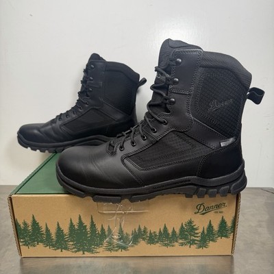 DANNER MENS LOOKOUT SIDE-ZIP 8'' WATERPROOF BOOTS 23824 BLACK Men Sz 13 EE WIDE