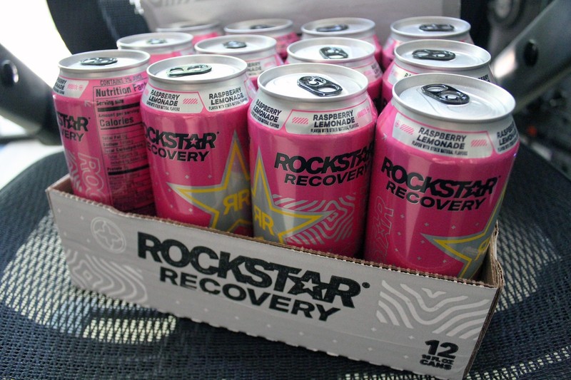 Rockstar Recovery Raspberry Lemonade Energy Drink 16oz Pack of 12 Cans LAST ONE!