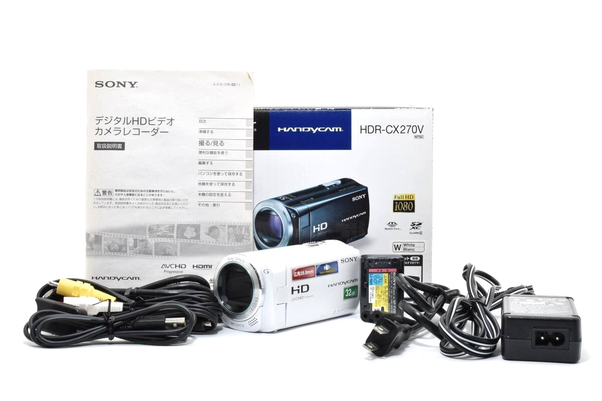 Video Camera 1080p White Tested From Japan