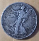 1936-S Walking Liberty Half Dollar Coin Beautifully Toned Circulated 90 Silver