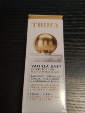 Truly Vanilla Baby Luxury Body Oil  1.7 oz 50 ml Travel Size