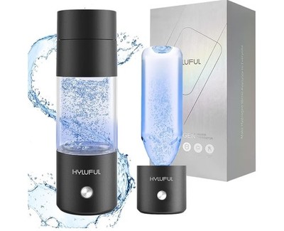 Hydrogen Water Bottle With SPE PEM Technology 10.8 oz Generator - 10-Minute Quic