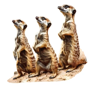 Meerkat Self Adhesive Vinyl Sticker