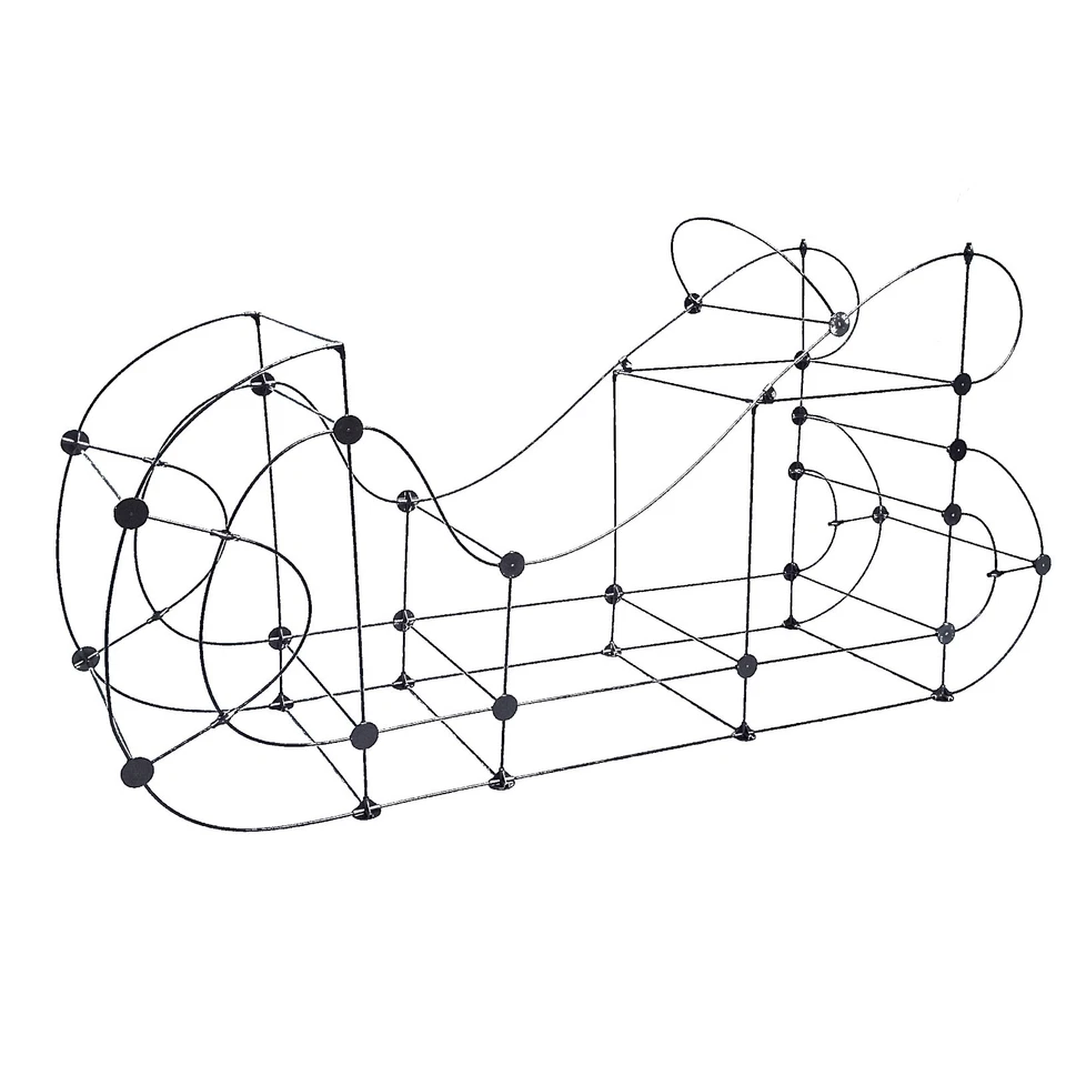 Festive Frames Christmas 8ft Long Santa's Sleigh 3D Display Kit - With Lights - Image 2 of 4