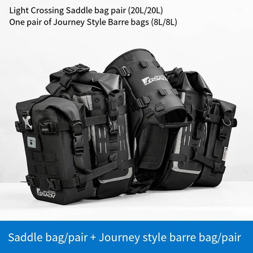 Universal Motorrad Seitentasche Wasserdichte Bag Satteltaschen Off-Road-Schutz - Bild 10 von 32