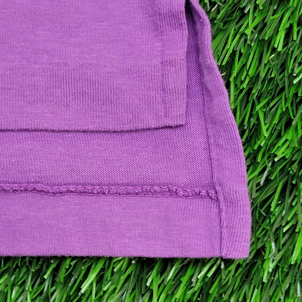 Camisa Polo IZOD De Colección S/M 20x27 Púrpura Blanca Azul Turquesa Hecha en EE. UU. Algodón Foto 4 de 4