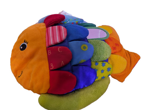 Melissa and Doug Flip Fish Sensory Learning Crinkle Plush Baby Toy