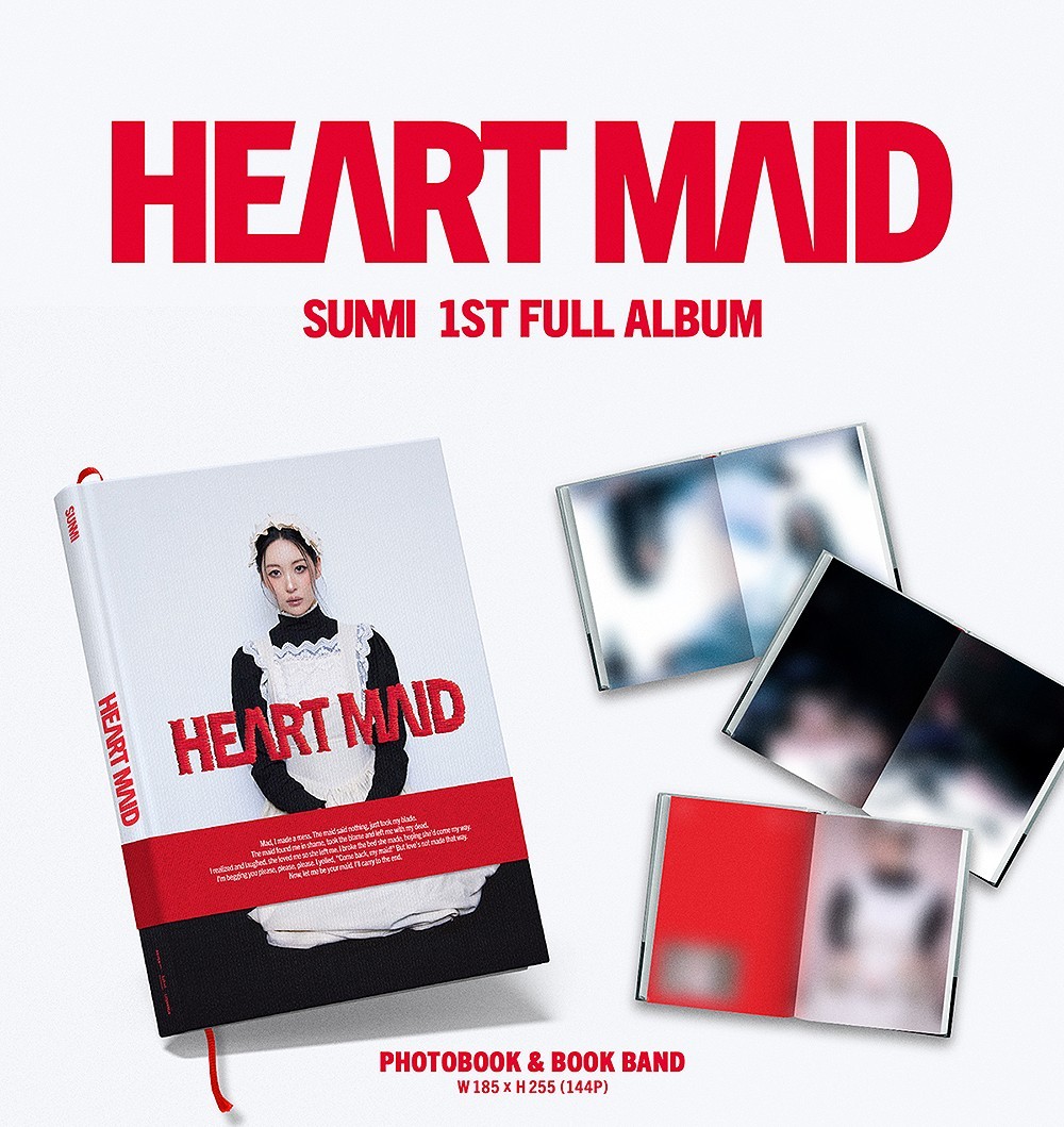 SUNMI [HEART MAID] 1st Album CD-R+Photo Book+Envelope+2 Photo Card
