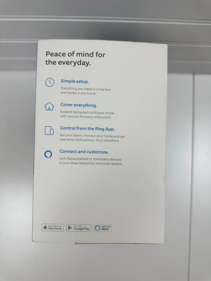 Ring B07ZDTXJ93 White Bluetooth Alarm Smart Home Security System 5-Piece Kit - Image 3 of 4