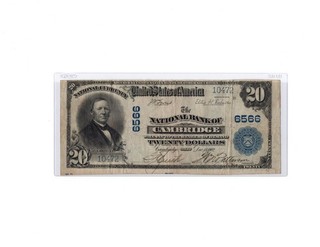 1902 $20 Cambridge Ohio NB Note .Fr 650