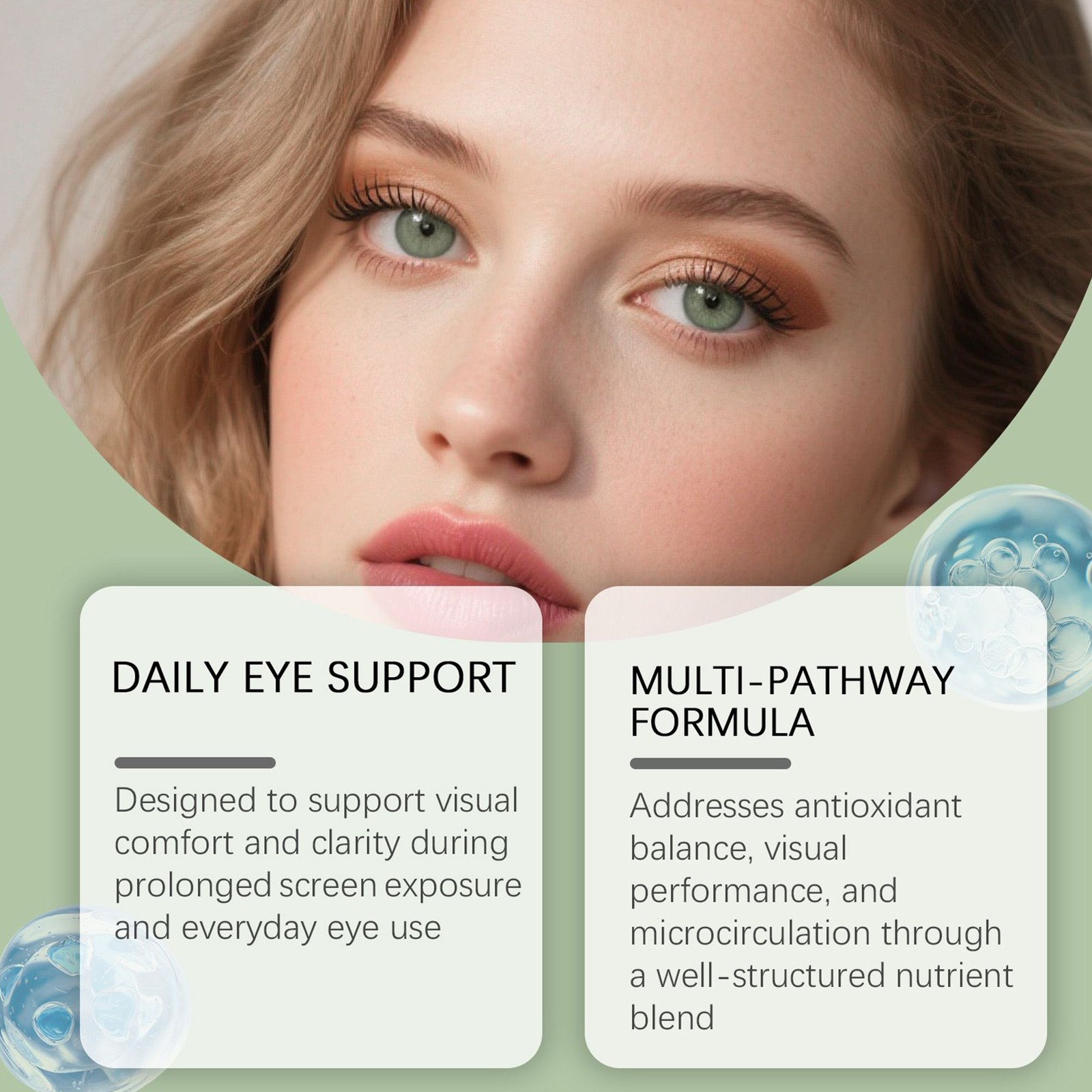 Eye Health Supplement with Lutein 60ml Dry Eye Support Supplements Eye Drop