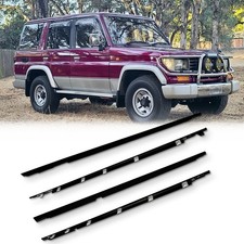 4x Front Rear Outer Door Window Belt Molding For 1991-1997 Toyota Land Cruiser 4x Front Rear Outer Door Window Belt Molding For 1991-1997 Toyota Land Cruiser