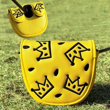 Lab DF3 Golf Putter Cover Magnetic Closure Yellow "Crown" Shape