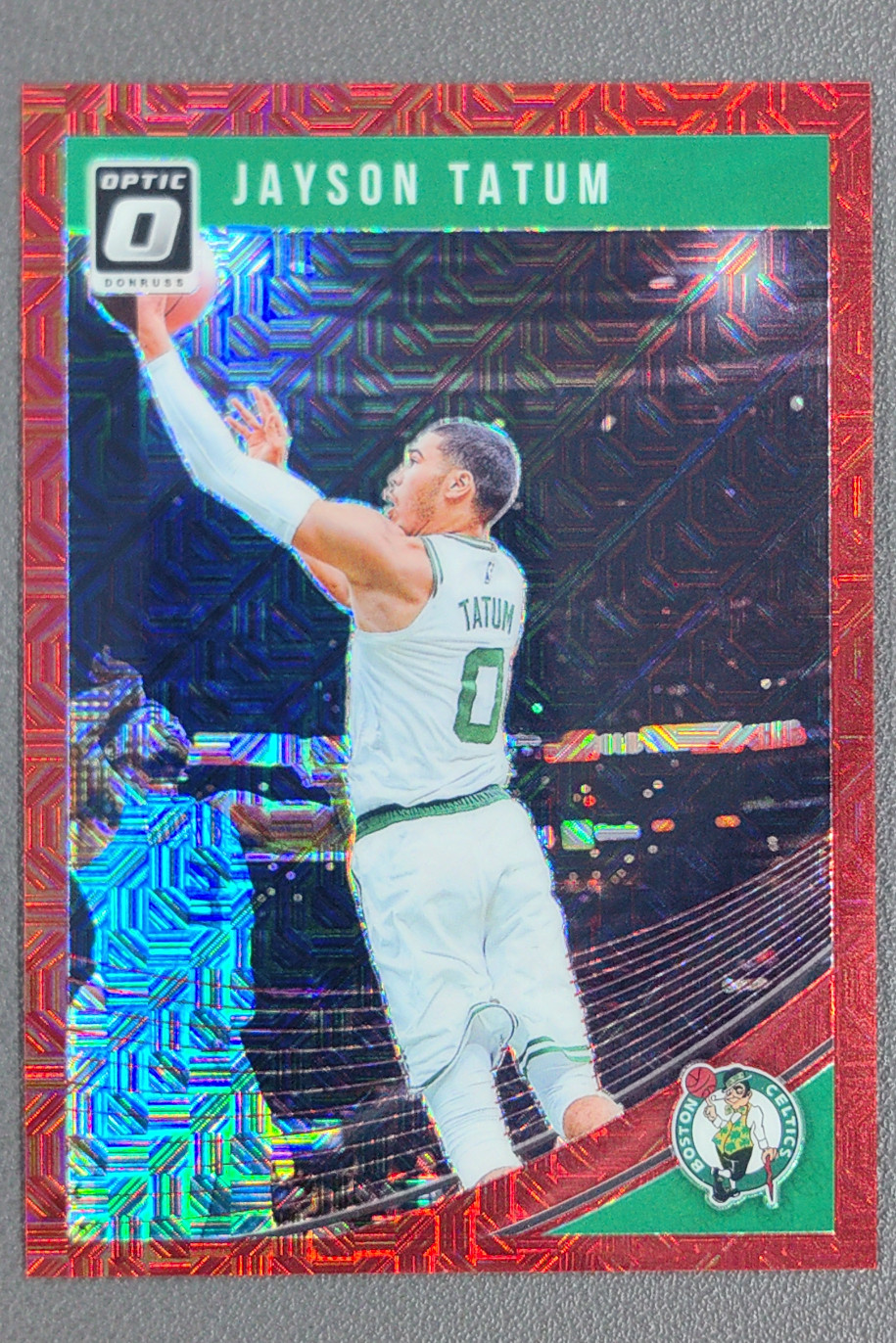 2018-19 Panini Donruss Optic Jayson Tatum Choice Red /88 #76 Boston Celtics