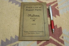 1910 MOLINE MOD. M CAR PRICE LIST REPAIR PARTS CATALOG MANUAL BROCHURE 30 PAGES