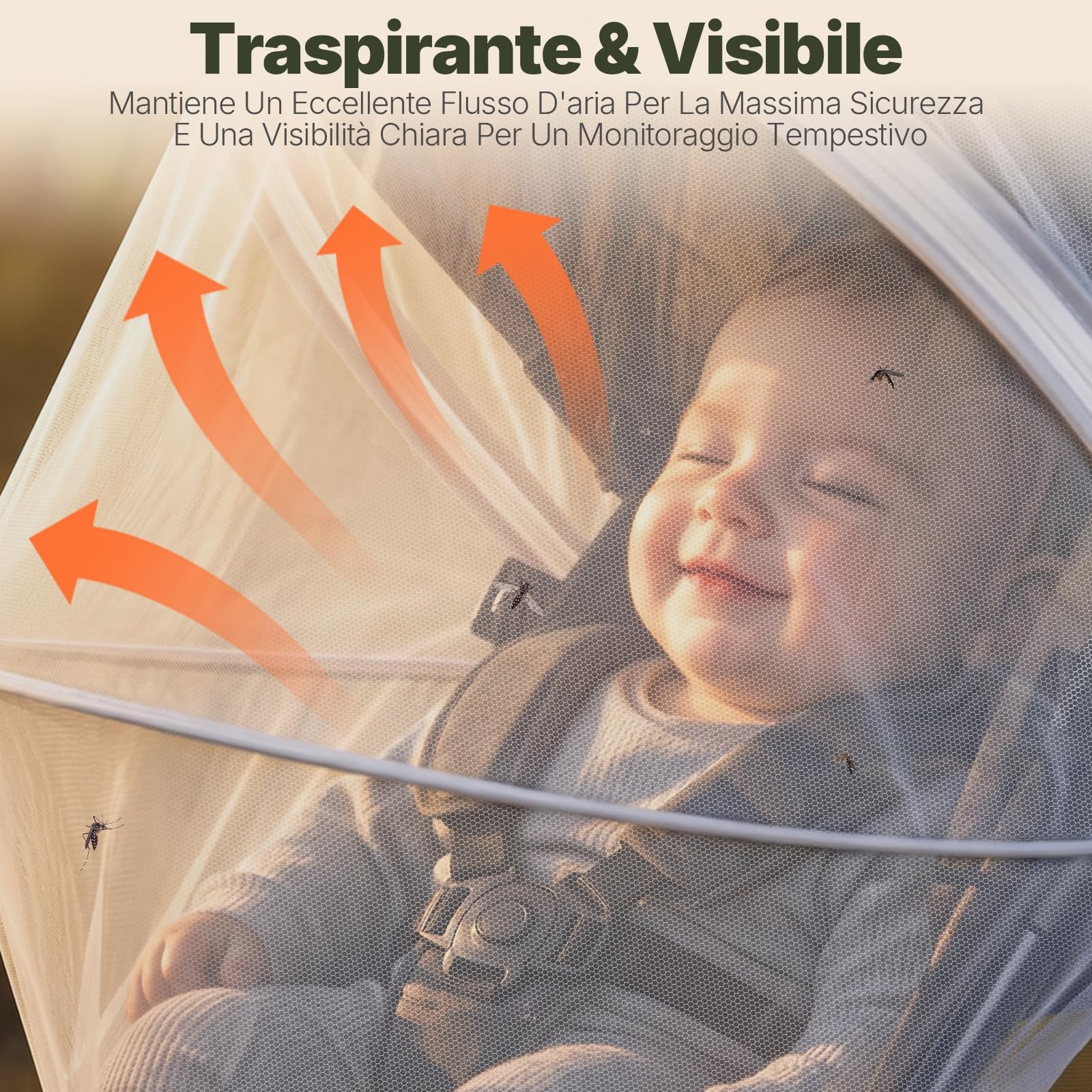 Zanzariera Universale per Passeggino Grigio foto 5