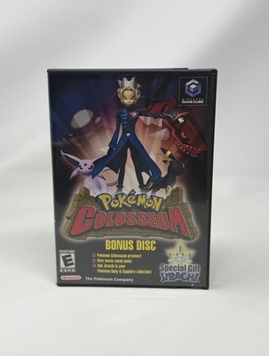 Pokemon Colosseum Bonus Disc Nintendo GameCube Complete CIB Special Gift Jirachi