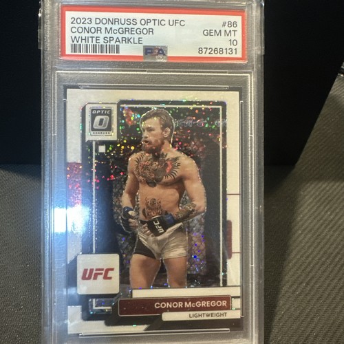 2023 Panini Optic UFC - White Sparkle Prizm #86 Conor McGregor SSP PSA 10