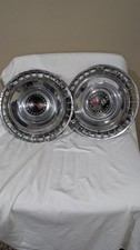 Vintage Chevrolet Corvette Turbine Wheel Covers Hubcaps  Set Of 2