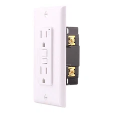 NEW Aida 010031 15A GFCI Receptacle w/ LED, Self-Test, TR, 120V, White