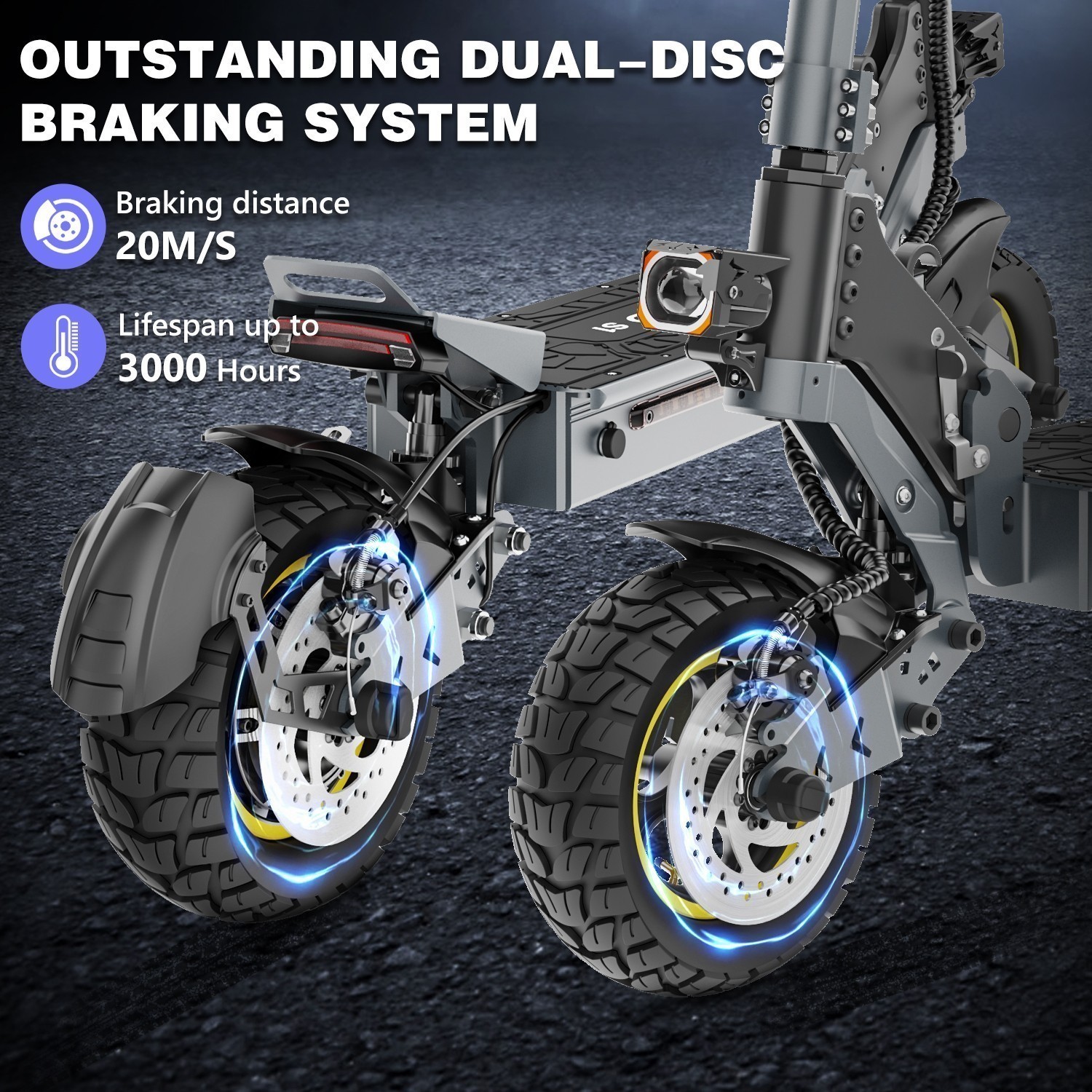 IENYRID S1 Folding Electric Ecooter 800W 48V15Ah 10inch Off-road E-Scooter 28MPH