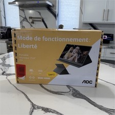 AOC Portable LED Monitor 15.6" 1920x1080 60Hz USB-C Mini HDMI Black